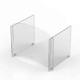 Avant Guarde Clear Student Desk Shield with Pass Through